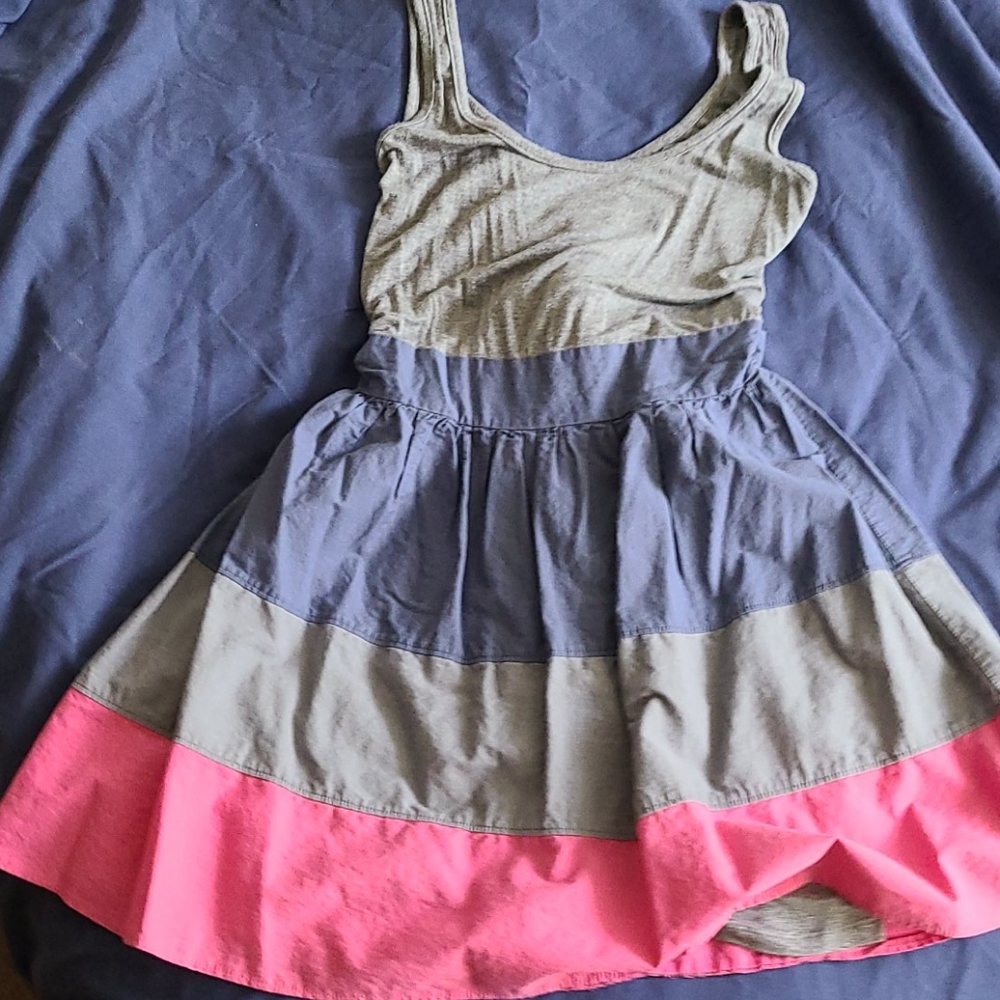 Colorblock Skater Sundress